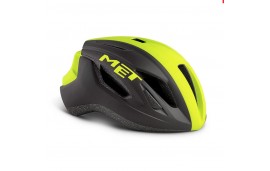 Casco MET Strale negro amarillo mate