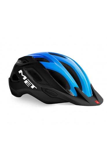 Casco MET Crossover negro azul claro brillante